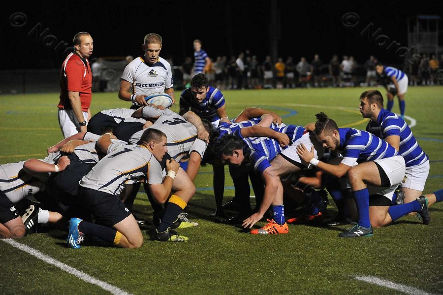 Wheaton Men\'s Rugby vs Mass Maritime.  Photo by Keith Nordstrom